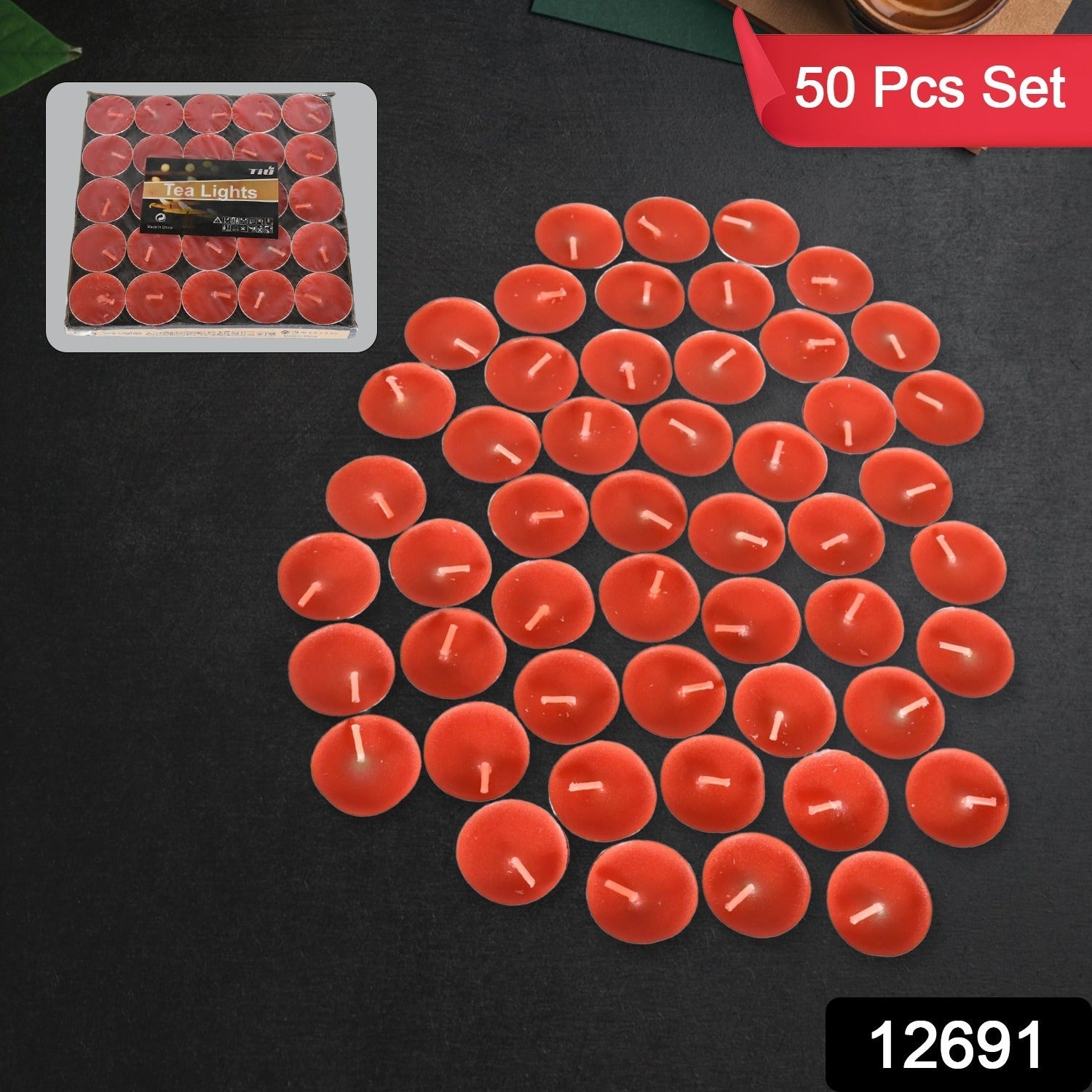 12691 Tealight Candles Set, Smokeless Candles, Tealight Diwali Candles for Diwali, Home Decor, Decoration, Party, Festivals for Mood Dinners Parities Home Decoration Wedding Candle (50 Pcs set) 12691 Tealight Candles Set, Smokeless Candles, Tealight Diwali Candles for Diwali, Home Decor, Decoration, Party, Festivals for Mood Dinners Parities Home Decoration Wedding Candle (50 Pcs set)